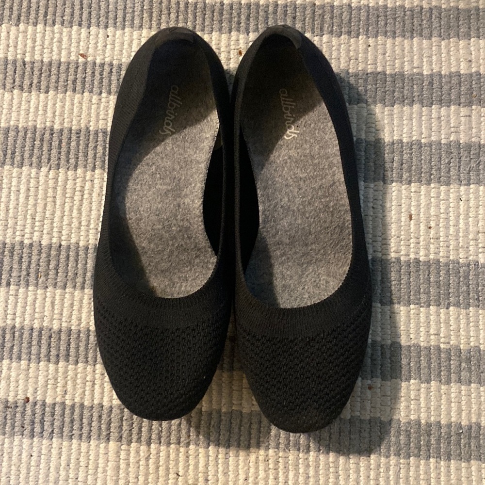 Allbirds Black Flats Comfortable Slip-On Shoes